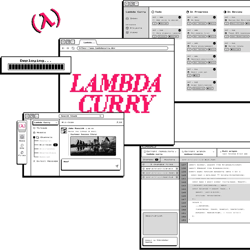 Lambda Curry hero graphic