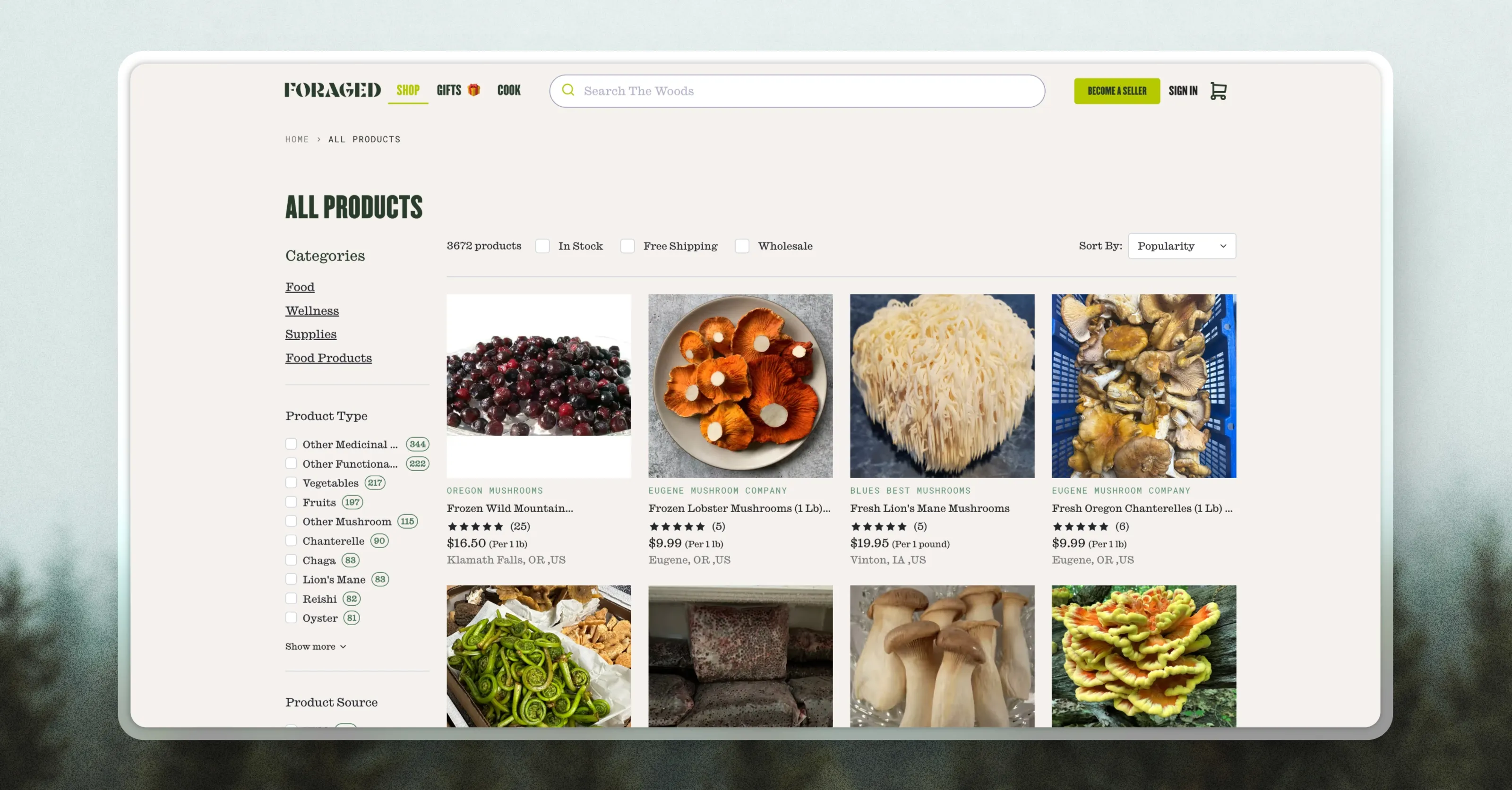 Foraged project preview